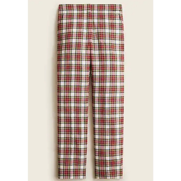 3. J.Crew Pull-on straight-leg bi-stretch wool pant in Snowy Stewart tartan - Picture 4 of 9